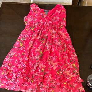 George Pink Floral Midi Dress